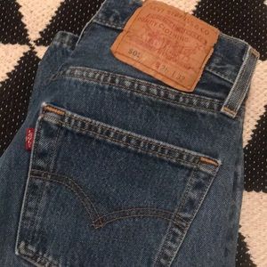 Levis 501 high waisted jeans